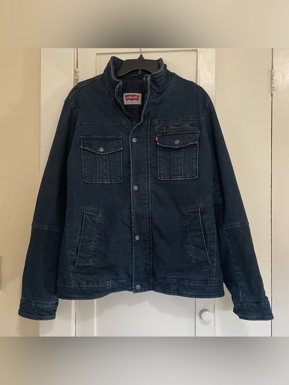 Levi's Men's Dark Navy military Field Jacket medium
